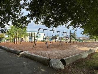 The playground at the elementary school is a short walk away!