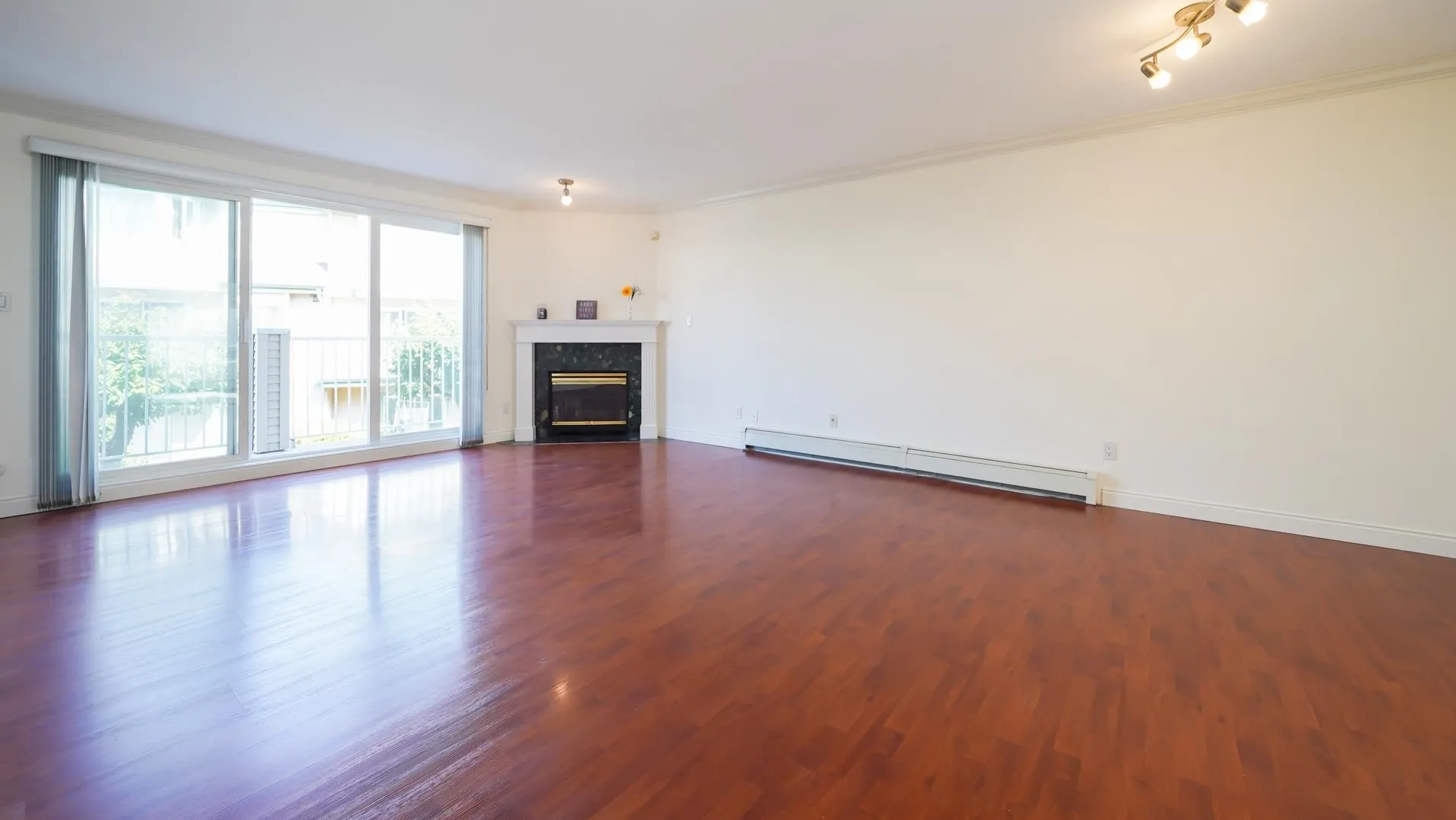 Huge well-lit living room space!