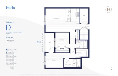 *PLEASE NOTE* THE BALCONY DOOR IS OFF THE LIVING ROOM - NOT BEDROOM, FOR EASIER ACCESS TO AND FROM WITHOUT DISRUPTING THE PRIMARY BEDROOM.