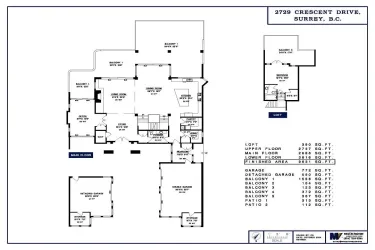 Main Floor2688 SF &  Guest bedroom 390 SF