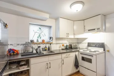 Kitchen window provides natural light!