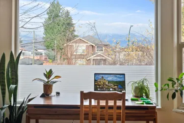 North Shore Mountain views from the bay window!