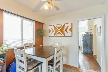 In-laid oak floors in Dining Room!