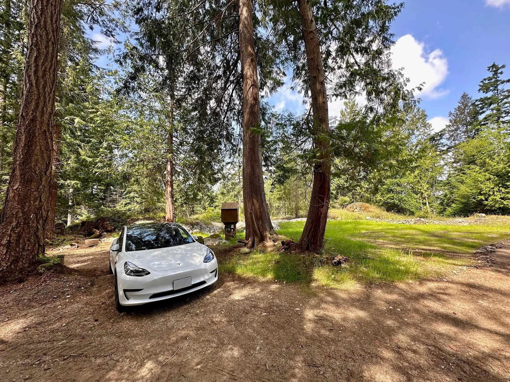 Wide open areas are connected by easily accessed driveways. Charge your EV or setup a camper with water, power, phone and high speed internet for your immediate enjoyment!