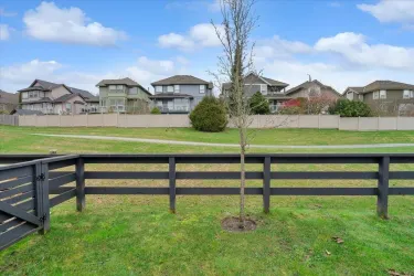 Back yard with Extended Green space and walkway